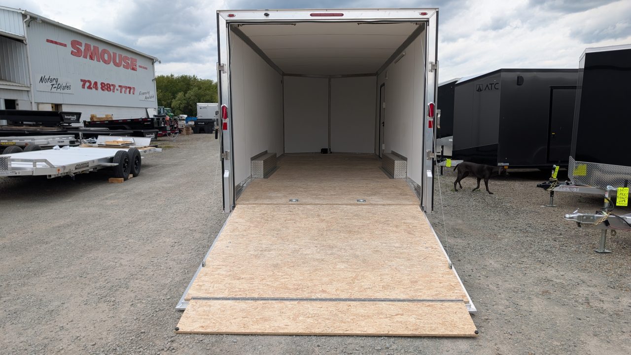 New 2026 Legend 8.5 x 22 + 2' V Thunder Enclosed Car Hauler w/ Ramp Door (84" Interior)