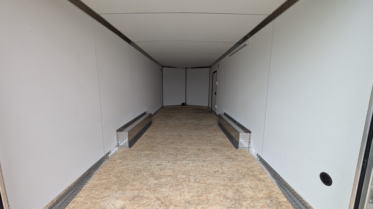 New 2026 Legend 8.5 x 22 + 2' V Thunder Enclosed Car Hauler w/ Ramp Door (84" Interior)