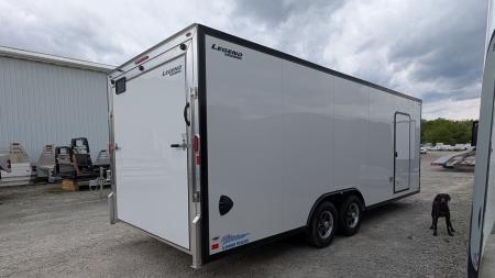 New 2026 Legend 8.5 x 22 + 2' V Thunder Enclosed Car Hauler w/ Ramp Door (84" Interior)
