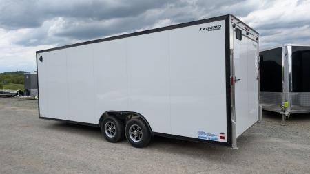 New 2026 Legend 8.5 x 22 + 2' V Thunder Enclosed Car Hauler w/ Ramp Door (84  Interior)