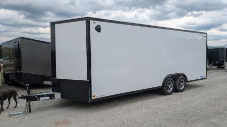 New 2026 Legend 8.5 x 22 + 2' V Thunder Enclosed Car Hauler w/ Ramp Door (84" Interior)