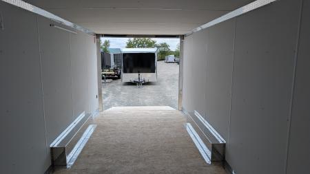 New 2026 Legend 8.5 x 22 + 2' V Thunder Enclosed Car Hauler w/ Ramp Door (84" Interior)