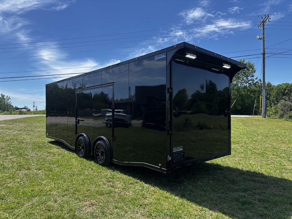 New 2026 Luxe 8.5x24 Race Trailer - Finished Interior- 5200LB Torsion - Full Escape Door-Removable Fender