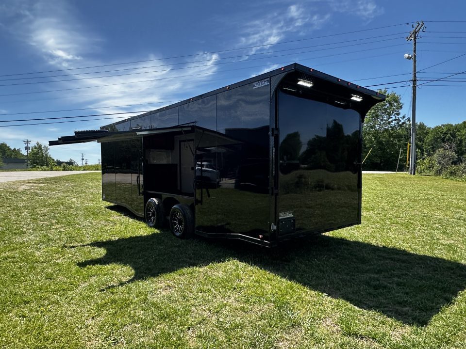 New 2026 Luxe 8.5x24 Race Trailer - Finished Interior- 5200LB Torsion - Full Escape Door-Removable Fender