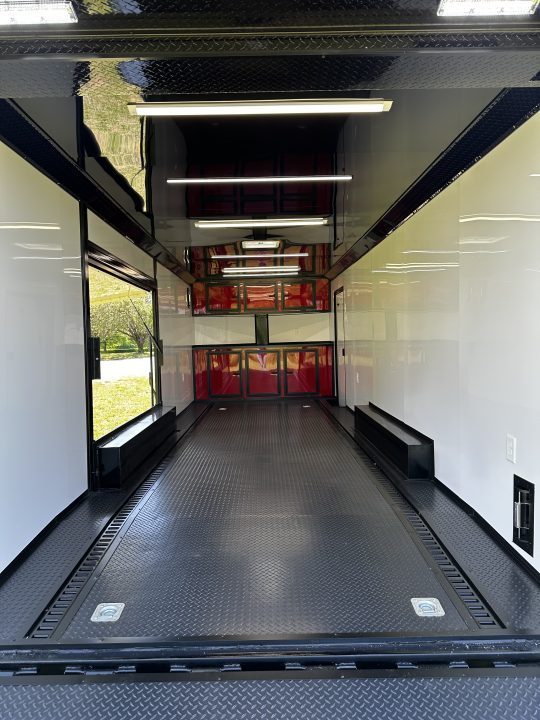 New 2026 Luxe 8.5x24 Race Trailer - Finished Interior- 5200LB Torsion - Full Escape Door-Removable Fender
