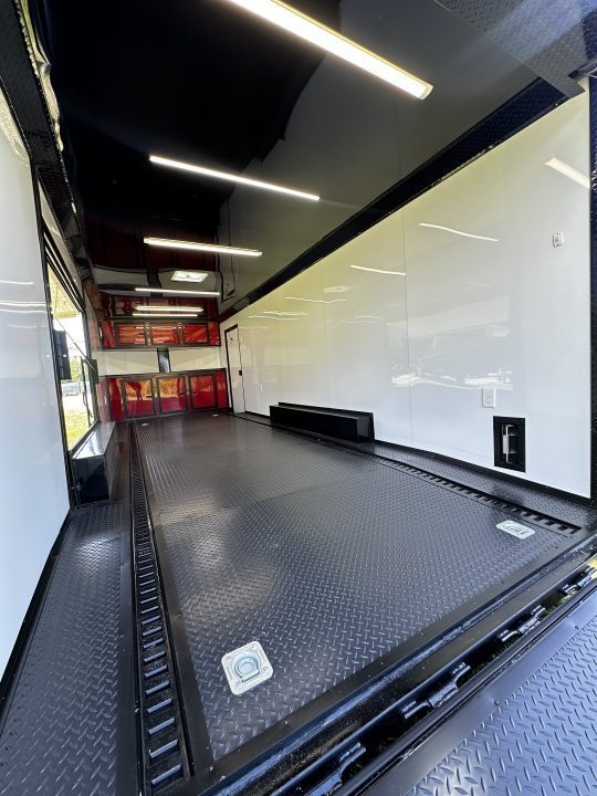 New 2026 Luxe 8.5x24 Race Trailer - Finished Interior- 5200LB Torsion - Full Escape Door-Removable Fender