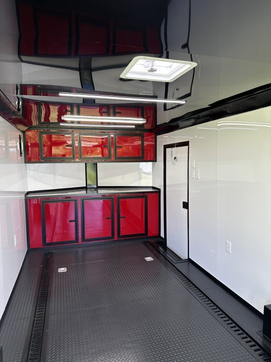 New 2026 Luxe 8.5x24 Race Trailer - Finished Interior- 5200LB Torsion - Full Escape Door-Removable Fender