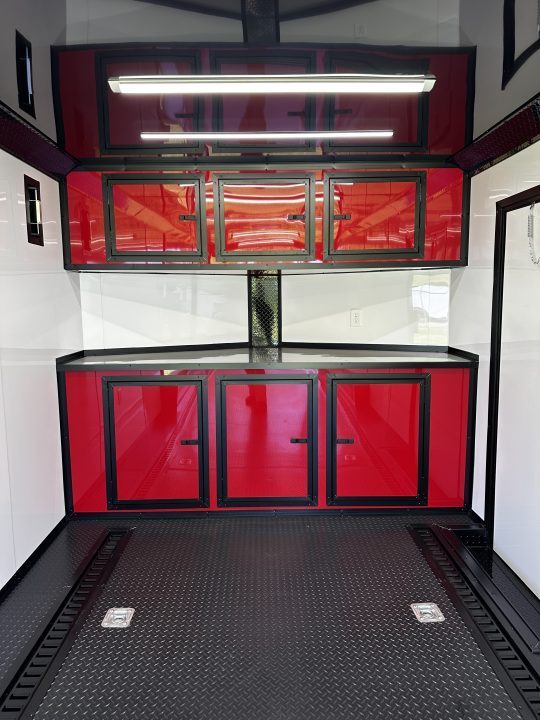 New 2026 Luxe 8.5x24 Race Trailer - Finished Interior- 5200LB Torsion - Full Escape Door-Removable Fender