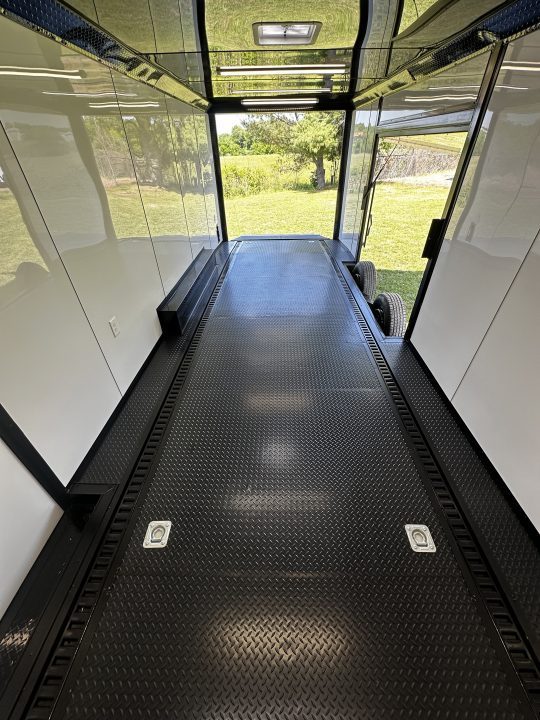 New 2026 Luxe 8.5x24 Race Trailer - Finished Interior- 5200LB Torsion - Full Escape Door-Removable Fender