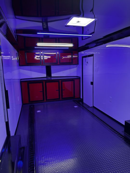 New 2026 Luxe 8.5x24 Race Trailer - Finished Interior- 5200LB Torsion - Full Escape Door-Removable Fender