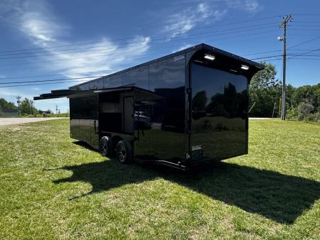 New 2026 Luxe 8.5x24 Race Trailer - Finished Interior- 5200LB Torsion - Full Escape Door-Removable Fender