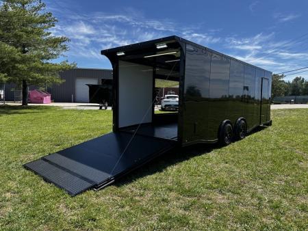 New 2026 Luxe 8.5x24 Race Trailer - Finished Interior- 5200LB Torsion - Full Escape Door-Removable Fender