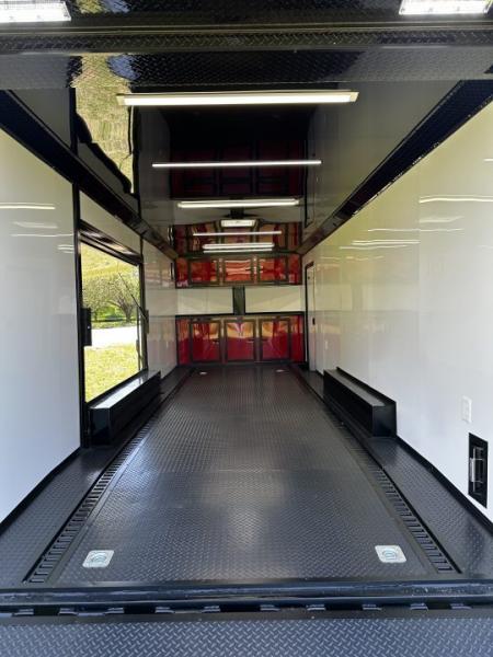 New 2026 Luxe 8.5x24 Race Trailer - Finished Interior- 5200LB Torsion - Full Escape Door-Removable Fender
