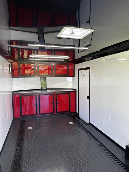 New 2026 Luxe 8.5x24 Race Trailer - Finished Interior- 5200LB Torsion - Full Escape Door-Removable Fender