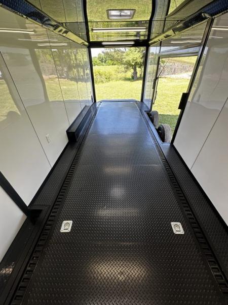 New 2026 Luxe 8.5x24 Race Trailer - Finished Interior- 5200LB Torsion - Full Escape Door-Removable Fender