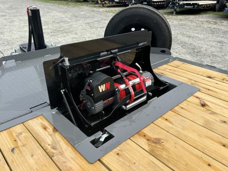 New 2026 Diamond C HDT210 Tilt Trailer 82X24 (16+8) 10K Axles, 12K Pop Up Winch, Hydraulic Jack , Fork Holders