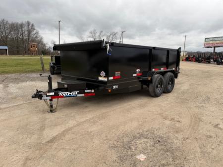 New 2026 Top Hat 7x14' Dump Trailer - 3' Sides