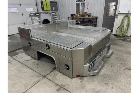 New Martin Truck Bodies Aluminum Gooseneck Service Body DRW 8' Diamond Tread * Interior Lights * Clear Lens * Back Window CutOut Gooseneck Bodies