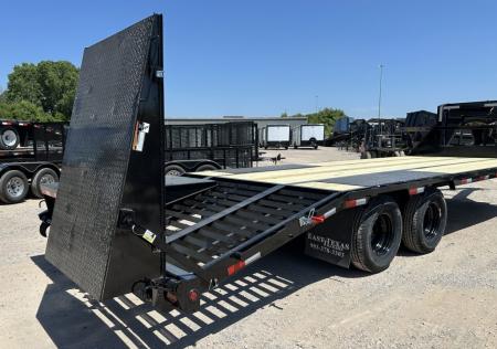 New 2026 East Texas Trailers 25' Tandem Dual Gooseneck Pierce Frame Macho Dove Tail Equipment Trailer
