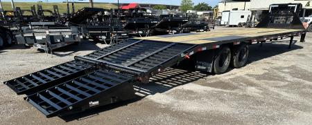 New 2026 East Texas Trailers 32' Tandem Dual Gooseneck Pierce Frame Macho Dove Tail Equipment Trailer