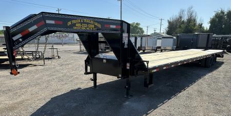 New 2026 East Texas Trailers 40' Tandem Dual Gooseneck Pierce Frame Macho Dove Tail Equipment Trailer
