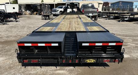 New 2026 East Texas Trailers 40' Tandem Dual Gooseneck Pierce Frame Macho Dove Tail Equipment Trailer