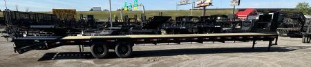 New 2026 East Texas Trailers 40' Tandem Dual Gooseneck Pierce Frame Macho Dove Tail Equipment Trailer