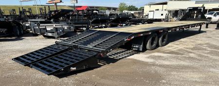 New 2026 East Texas Trailers 40' Tandem Dual Gooseneck Pierce Frame Macho Dove Tail Equipment Trailer