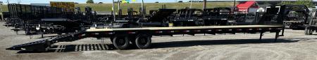 New 2026 East Texas Trailers 40' Tandem Dual Gooseneck Pierce Frame Macho Dove Tail Equipment Trailer