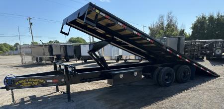 New 2026 East Texas Trailers 25' Tandem Dual Gooseneck Full Tilt Equipment Trailer