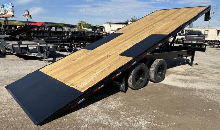 New 2026 East Texas Trailers 25' Tandem Dual Gooseneck Full Tilt Equipment Trailer
