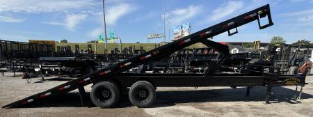 New 2026 East Texas Trailers 25' Tandem Dual Gooseneck Full Tilt Equipment Trailer