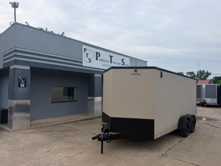 New 2026 Stallion Manufacturing LLC 7' X 16' Tandem Ramp Cargo / Enclosed Trailer