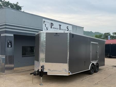 New 2026 Stallion Manufacturing LLC 8.5' X 20' #5200 Tandem Axle Rear Ramp Beavertail Cargo / Enclosed Trailer