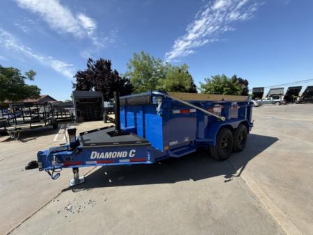 New 2026 Diamond C Trailers LPT207L12X82 P3 7FT X 12FT 14.9K GVW Dump Trailer