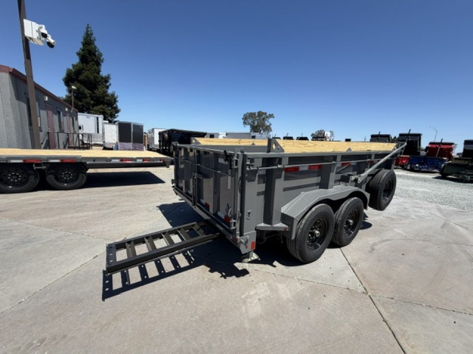New 2026 Diamond C Trailers LPT207L12X82 P3 7FT X 12FT 14.9K GVW Dump Trailer