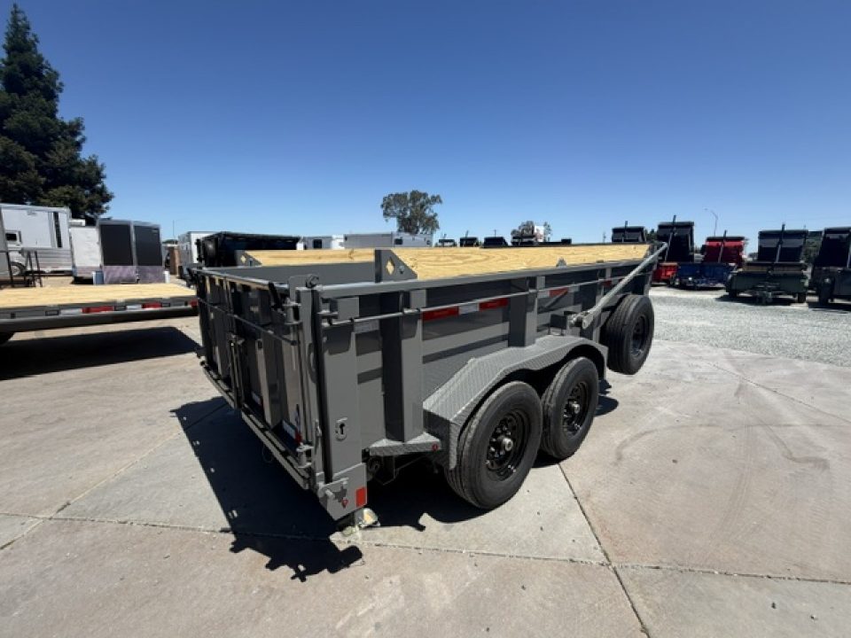 New 2026 Diamond C Trailers LPT207L12X82 P3 7FT X 12FT 14.9K GVW Dump Trailer