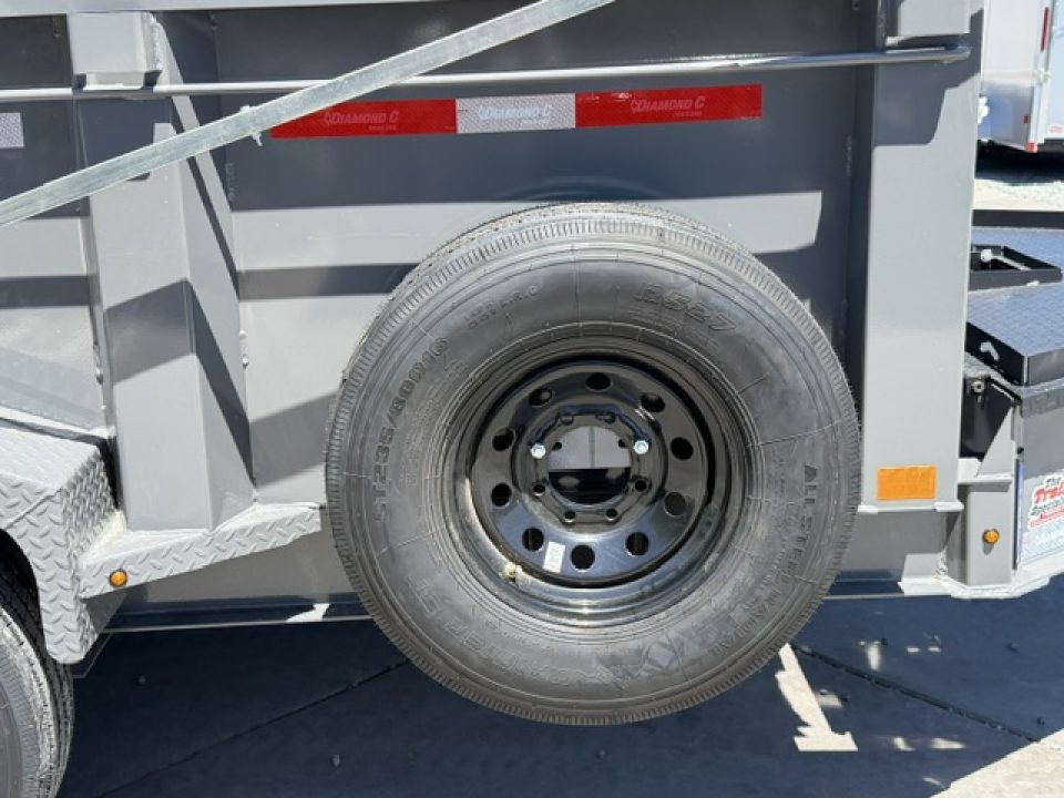 New 2026 Diamond C Trailers LPT207L12X82 P3 7FT X 12FT 14.9K GVW Dump Trailer