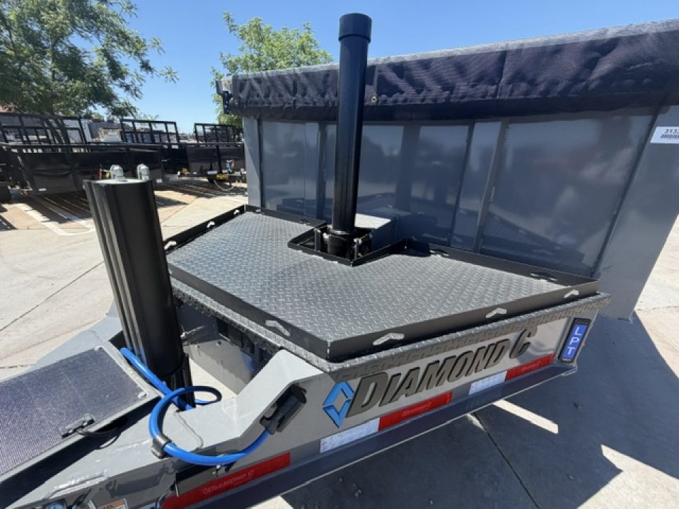 New 2026 Diamond C Trailers LPT207L12X82 P3 7FT X 12FT 14.9K GVW Dump Trailer