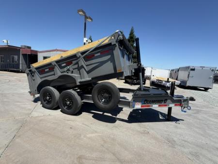 New 2026 Diamond C Trailers LPT207L12X82 P3 7FT X 12FT 14.9K GVW Dump Trailer