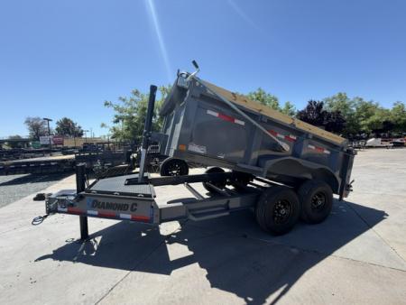 New 2026 Diamond C Trailers LPT207L12X82 P3 7FT X 12FT 14.9K GVW Dump Trailer