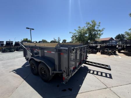 New 2026 Diamond C Trailers LPT207L12X82 P3 7FT X 12FT 14.9K GVW Dump Trailer