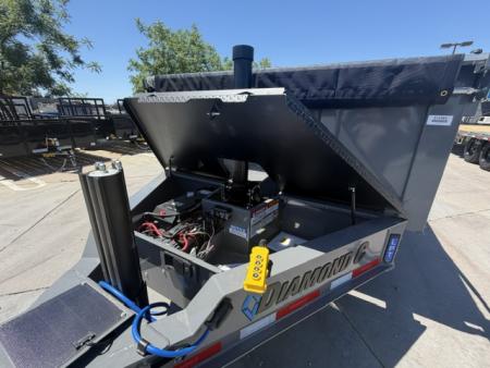 New 2026 Diamond C Trailers LPT207L12X82 P3 7FT X 12FT 14.9K GVW Dump Trailer