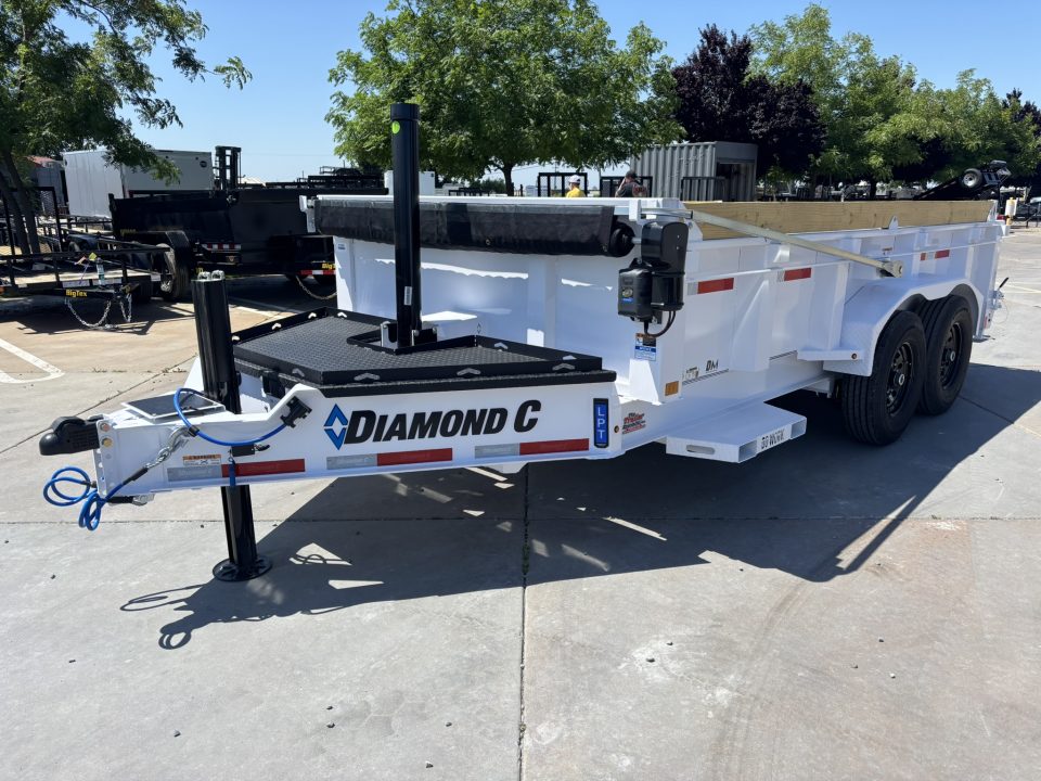 New 2026 Diamond C Trailers LPT207L14X82PS 7FT X 14FT 15.5K GVW Dump Trailer