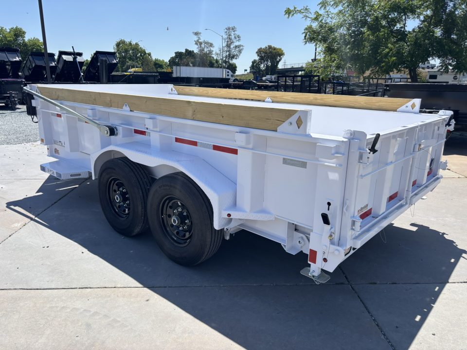 New 2026 Diamond C Trailers LPT207L14X82PS 7FT X 14FT 15.5K GVW Dump Trailer