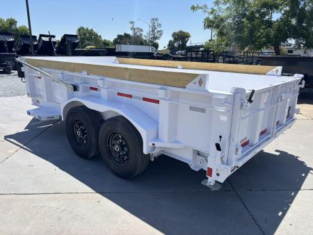 New 2026 Diamond C Trailers LPT207L14X82PS 7FT X 14FT 15.5K GVW Dump Trailer