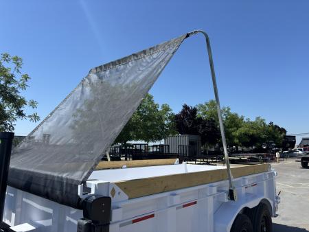 New 2026 Diamond C Trailers LPT207L14X82PS 7FT X 14FT 15.5K GVW Dump Trailer