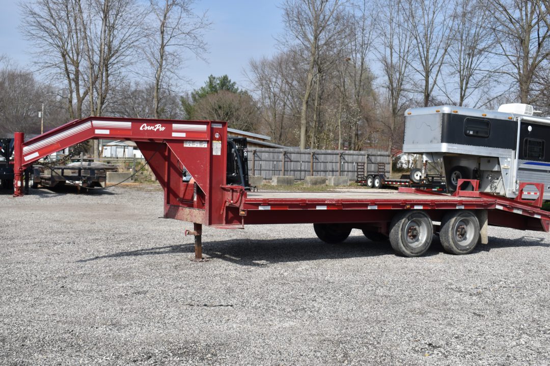 Used 2016 CornPro 16+5 10K GOOSENECK Flatbed Trailer