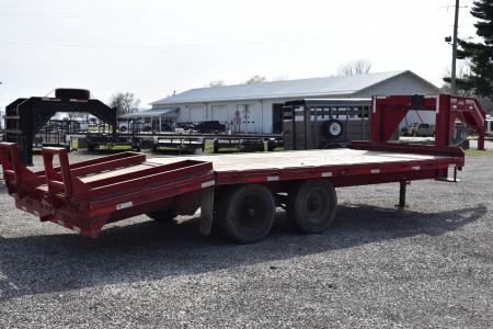 Used 2016 CornPro 16+5 10K GOOSENECK Flatbed Trailer