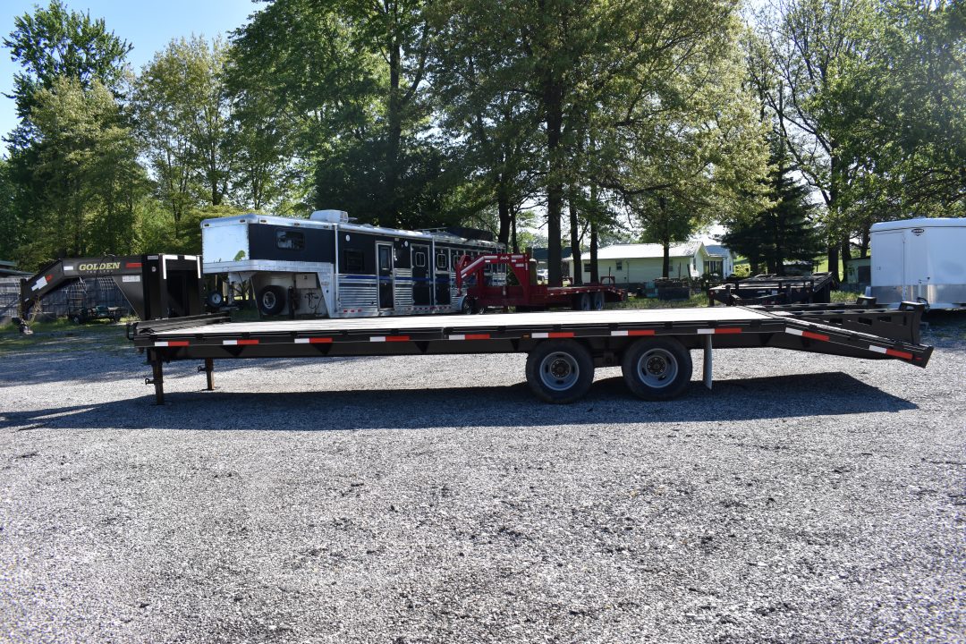 Used 2024 Golden Trailers 25+5 10K Flatbed Trailer